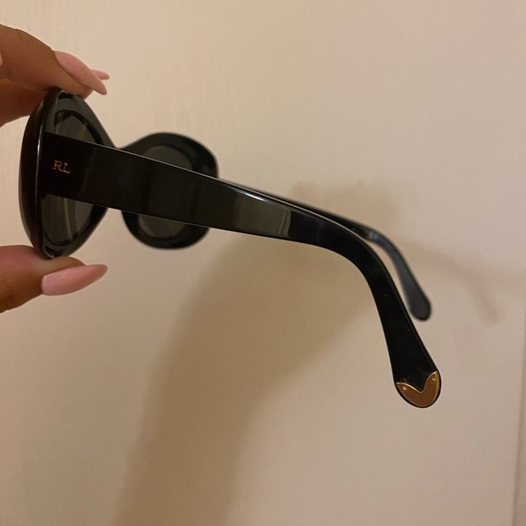 Ralph Lauren Black Circular Sunglasses 🕶️ 🖤 (Prescription) - Picture 4 of 8